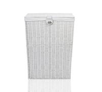 ARPAN Laundry Basket Medium White Resin With Cloth Liner