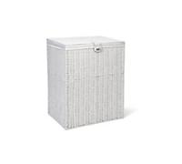 ARPAN Laundry Basket WB-9358-LWT Plastic White 58.5 cm With Removable Lid L 85
