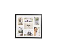 Arpan MDF Multi Aperture Photo Collage Frame for 7 Photos 3 x 6x 4 nd 4 x 4X 6Photos in Black Arpan Black