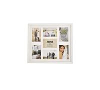 Arpan MDF Multi Aperture Photo Collage Frame for 7 Photos 3 x 6x 4 nd 4 x 4X 6Photos in White Arpan White