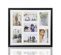 Arpan MDF Multi Aperture Photo Collage Frame for 7 Photos 3 x 6x 4 nd 4 x 4X 6Photos in Black Arpan Black