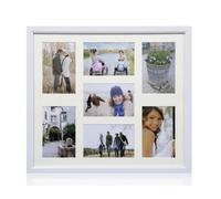 Arpan Mdf Multi Aperture Photo Frame 7 Aperture (3- 4X6" & 4-6X4") White