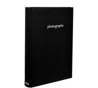 ARPAN Memo Slip In Photo Album - 300 Photo Album with Writing Space, CD/DVD Page & Index - Large 6x4 Photo for Memories, Holds 300 Photos - Perfect Photo Albums 6x4 300 Photos Slip In (Black)