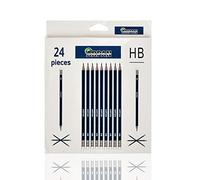 ARPAN Pencils, HB School Eraser tip 24 Pencils, Snap-Resistant & Long Lasting for Children, Teenagers - Adults, Ideal for Drawing, Writing, Office Desk,Work