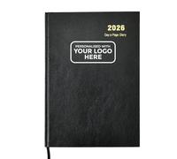 ARPAN Personalised Custom 2026 Day a Page Diary (Black, A4 with Logo)