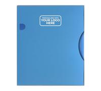 Arpan Personalised Custom Logo A4 Display Book 150 Pockets, Flip File Storage Folder with Clear Plastic Sleeves, A4 Wallet Folder for Documents, Reports, Artwork, Presentations & Projects (Blue)