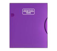 Arpan Personalised Custom Logo A4 Display Book 150 Pockets, Flip File Storage Folder with Clear Plastic Sleeves, A4 Wallet Folder for Documents, Reports, Artwork, Presentations & Projects (Purple)