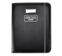 Arpan Personalised Custom Logo A4 Zipped Conference Folder Executive Portfolio Professional Business Document Case Bag Organiser (Customize with Logo)