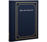 Arpan Personalised Custom Text Self Adhesive 36 Sheets 72 Sides Spiral Ring Binding Photo Album (Blue)