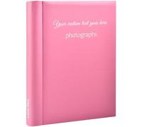 Arpan Personalised Custom Text Self Adhesive 36 Sheets 72 Sides Spiral Ring Binding Photo Album (Pink)