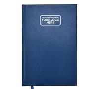 ARPAN Personalised Logo A4/A5 Hardback Cover Diary, Ribbon Marker Notebook with 80 gsm Paper, 96 sheets, Perfect for Office, Home, School, Business (Blue, A5 with Logo)