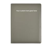 Arpan Personalised Text 48 Pockets 96 Sides A4 Presentation Folder Document File Folder Display Book Portfolio Professional Conference Folder Faux Leather (Grey)