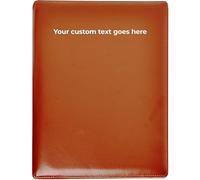 Arpan Personalised Text A4 Certificate & Presentation Folder - Document File, Portfolio Book, Leather Binder, Birth & Graduation Certificate Holder, Professional Conference Display Book, Faux Leather