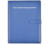 Arpan Personalised Text A4 Certificate & Presentation Folder - Document File, Portfolio Book, Leather Binder, Birth & Graduation Certificate Holder, Professional Conference Display Book, Faux Leather
