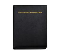 Arpan Personalised Text A4 Certificate & Presentation Folder - Document File, Portfolio Book, Leather Binder, Birth & Graduation Certificate Holder, Professional Conference Display Book, Faux Leather