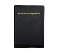 Arpan Personalised Text A4 Certificate & Presentation Folder - Document File, Portfolio Book, Leather Binder, Birth & Graduation Certificate Holder, Professional Conference Display Book, Faux Leather