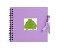 Arpan Photo Album Scrapbook DIY Memory Book Spiral Bound 50 Cream Pages 25 Sheets With Cut-Out Window Wedding Gift Guest Book