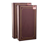 Arpan Photo Album Slip In Case 6x4"/10x15cm for 300 Photos x 2 - Flip Photo Albums 6x4 | Large Photo Albums | Arpan Album & Slip In Photo Album with CD Pocket (Burgundy)