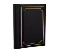Arpan Photo Albums Self Adhesive Picture Book Padded Spiral Bound 36 Sheets - Black