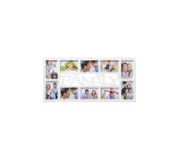 Arpan Family Multi Aperture Photo Picture Frame - Holds 10 X 6''X4'' Photos (White Family)