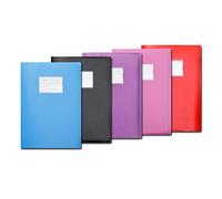 Arpan Premium Quality Display Book Folder for School, Filing, Storage, Interviews, CVS & Presentations, Assorted Colours, A4 Display Folder with 62 Pockets (Pack of 5)