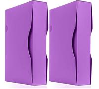 Arpan Purple A4 Display Book 150 Pockets - Flip File Storage Folder with Plastic Sleeves | Plastic Wallet Folder A4 Display Book for Documents, Reports, Artwork, Projects, 2 Pack