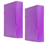 Arpan Purple A4 Display Book 150 Pockets - Flip File Storage Folder with Plastic Sleeves | Plastic Wallet Folder A4 Display Book for Documents, Reports, Artwork, Projects, 2 Pack