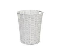 Resin Plastic Strong Round Waste Paper Bin Arpan White One Size