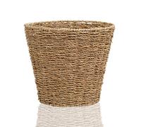 Arpan Waste Bin - Woven Waste Paper Basket for Bedroom, Kitchen, Bathroom or Office - Seagrass Trash Can - Versatile Wastebasket for Garbage & Arpan Natural