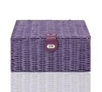 Arpan Storage Basket Unit With Lid Resin Purple Medium