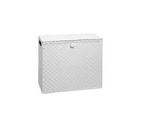 Arpan Toilet Roll Holder Free Standing Bathroom Multipurpose Storage Unit Polypropylene Woven on Metal Frame, Ideal Addition to Bathroom or Toilets Arpan White