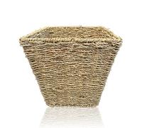 ARPAN Waste Bin - Woven Waste Paper Basket for Bedroom, Kitchen, Bathroom or Office - Seagrass Trash Can - Versatile Wastebasket for Garbage and Rubbish (Square- CL-746)