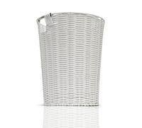 ARPAN White Resin Plastic Strong Round Waste Paper Bin/Basket/Storage -Ideal For Home, Office, Hotels