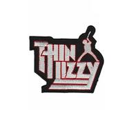 ARPatches Silver Thin Lizzy Patch Badge Embroidered Iron On Applique Patch Accessory
