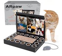ARpaw Cardboard Laptop for Cats - Scratcher with Mouse - Interactive Cat Toys for Indoor Cats - Kitten Supplies - Kitten & Adult Cat Toy