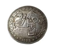 ARPELC Wanderer Coin 1888 Hobo Skull One Dollar Morgan Commemorative Coin Collection Souvenirs Home Decoration Crafts Ornaments Gift