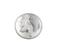 ARPELC Woman Sexy Pose Lucky Coin Tail I Get Head Commemorative Coin Collection Home Decoration Crafts Souvenirs Desktop Ornaments Gift