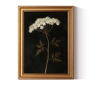 ARPEOTCY Canvas Pictures with Frame, Small Vintage Wall Decoration, 40 x 30 cm, Wall Pictures for Living Room, Bedroom, Bathroom, Kitchen, Farmhouse Decoration, Aesthetic, Baroque Botanical Art Prints
