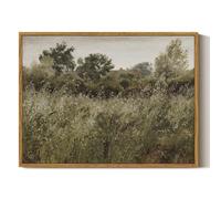 ARPEOTCY Framed Canvas Wall Art Prints, Living Room Hallway Shelf Decor, Grass Landscape Picture Paintings Wall Decor, Vintage Decor for Bedroom Bathroom Table, Aesthetic Room Decor, 30x40cm