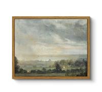 ARPEOTCY Framed Canvas Wall Art Prints, Living Room Hallway Shelf Decor, Landscape Picture Paintings Wall Decor, Vintage Decor for Bedroom Bathroom Table, Aesthetic Room Decor, 20x25cm