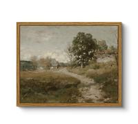 ARPEOTCY Framed Canvas Wall Art Prints, Living Room Hallway Shelf Decor, Rustic Landscape Picture Paintings Wall Decor, Vintage Decor for Bedroom Bathroom Table, Aesthetic Room Decor, 20x25cm