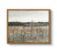 ARPEOTCY Framed Canvas Wall Art Prints, Living Room Hallway Shelf Decor, Wildflower Landscape Picture Paintings Wall Decor, Vintage Decor for Bedroom Bathroom Table, Aesthetic Room Decor, 20x25cm