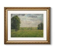 ARPEOTCY Vintage Gold Framed Wall Art Decor, 13x16 inch Wildflower Grassland Landscape Paintings, Vintage Room Decor, Classic Canvas Prints Antique Pictures Frame Victorian Wall Art for Living Room