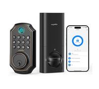 ARPHA Fingerprint Smart Door Lock - Keyless Entry Door Lock, Built-in WiFi Deadbolt with Keypad, APP Remote Control, Easy Installation