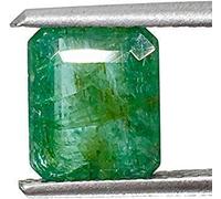 Arpita Gems 3.25 Ratti Astrologer Lab Certified Zambian Emerald/Panna Earth Ghost Stone, Natural Certified Original AA Quality, Loose Gemstone Emerald, Loose Gemstone, Emerald