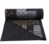 Arprani kantha quilts from india handmade silk queen quilt indian blankets for bed throw pillows for couch jaipuri silk bedspreads