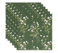 Arquiel Cloth Napkins Set of 6, 100% Cotton Dinner Table Napkins, Washable & Reusable Napkins for Family Dinners Cocktail Home Parties Weddings(45cm x 45cm)