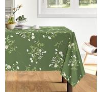 Arquiel Flower Daisy Tablecloth Waterproof, Floral Table Cloth Rectangle Stain Resistant, Washable Table Cover for Home Kitchen Dining Party Decoration (140x180cm)
