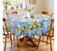 Arquiel Italian Lemons Table Cloth Washable Rectangle, 180x180 cm