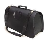 Arquivet Black Carrier Bag for Small and Medium Pets - L: 52 x 28 x 29 cm - Adult Dogs, Puppies, Cats and Others - Backpack with Ventilation Grille for Dogs and Cats